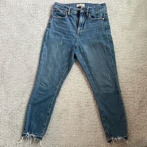 Madewell high rise crop bother